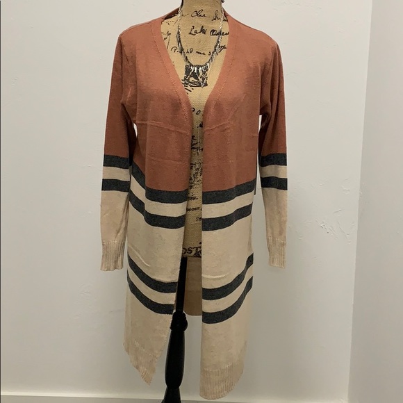 1️⃣ LEFT!! Long Sleeve Color Block Cardigan - Picture 5 of 8